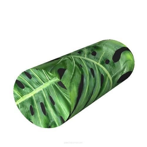 Poduszka wałek dekoracyjna Black Monstera 25x60 cm ergonomiczna do salonu Intesi