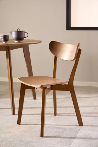 Actona Roxby krzesło drewniane do jadalni orzech nowoczesne