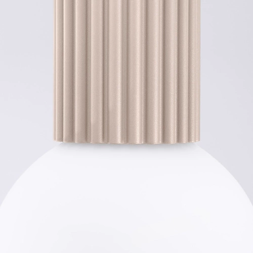 Plafon sufitowy HALO taupe okrągły beżowy IP44 nowoczesny do łazienki i salonu SOLLUX