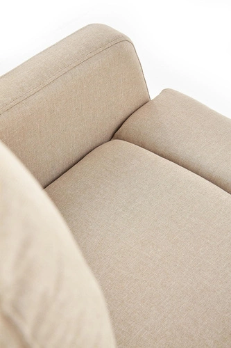 Fotel rozkładany do salonu Dativo beżowy nowoczesny tapicerowany z funkcją spania Intesi