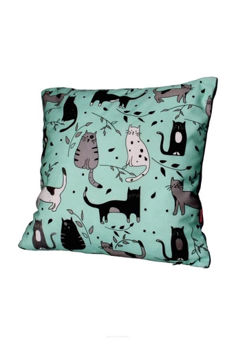 Poduszka dekoracyjna welurowa Kitty 40x40 cm antyalergiczna nowoczesna do salonu