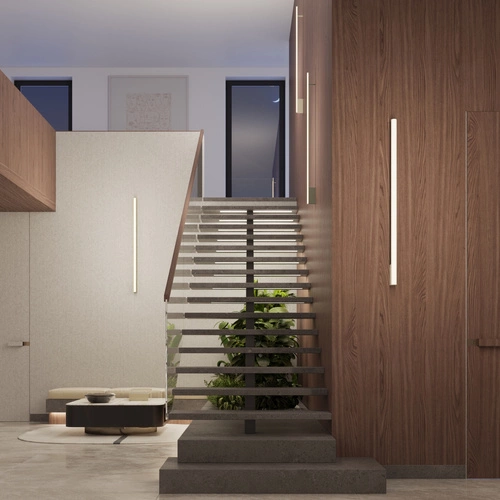 Nowoczesny kinkiet ścienny LED LAGOM 120 zielony oliwkowy aluminium do sypialni i salonu Thoro