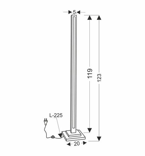 Lampa stojąca do salonu Alset nowoczesna LED drewniana bukowa naturalna do czytania 121 cm
