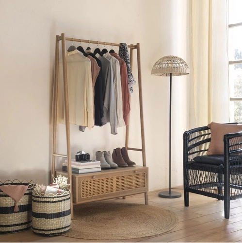 Atmosphera Dywan jutowy okrągły 160 cm boho do salonu i sypialni łatwy w czyszczeniu