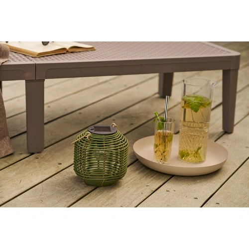 Lampion ogrodowy Crewe solar LED House Nordic zielony IP44 na taras i do ogrodu