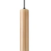 Lampa wisząca drewniana LINO 1 nowoczesna tuba do salonu kuchni i nad wyspę Sollux