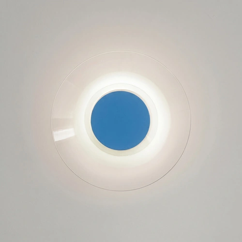 Kinkiet ścienny ASTRO LED błękitny nowoczesny do salonu 28 cm