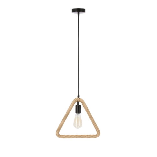 Lampa wisząca Triun czarny+beżowy 1x40W  E27
