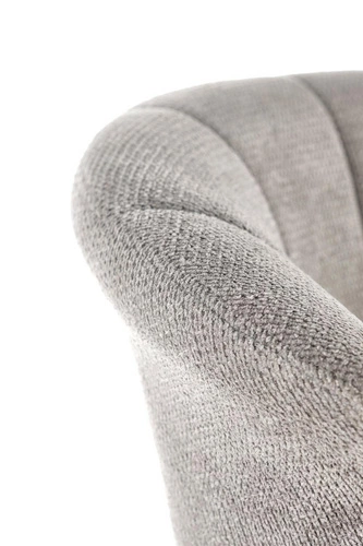 Hoker Cossio welurowy szary z oparciem obrotowy regulowany do kuchni nowoczesny Intesi