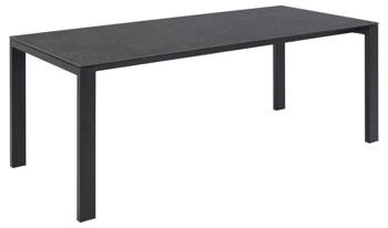 Stół do jadalni Brentford czarny nowoczesny z ceramicznym blatem 200x90 cm Actona