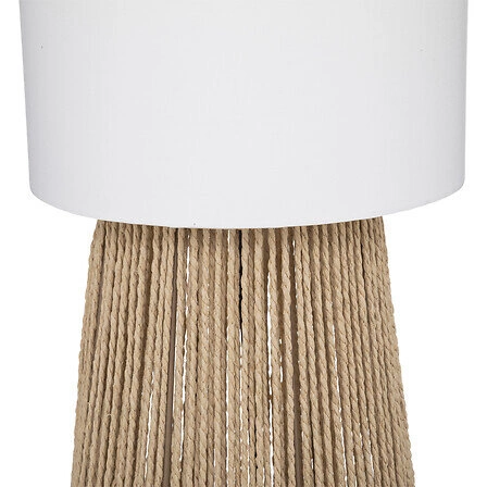 Lampa stojąca do salonu Aissa Atmosphera nowoczesna boho naturalna 130 cm biała