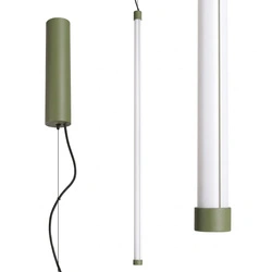 Lampa wisząca TRANG LED oliwkowa regulowana nad wyspę 3000K