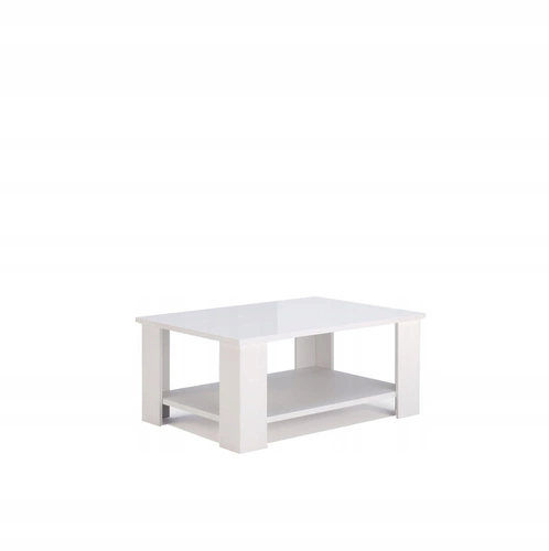 Stolik kawowy Flory 100 cm biały połysk nowoczesny prostokątny do salonu Intesi