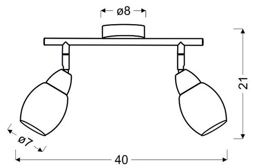 Lampa sufitowa LED Rico biała szklana regulowana do salonu i kuchni 2-punktowa