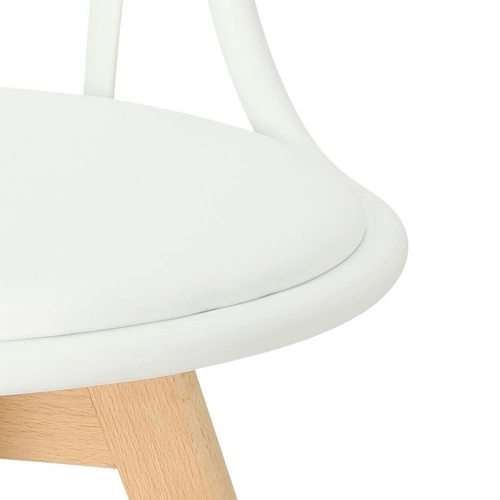 Zestaw 4 krzeseł Sirena białe