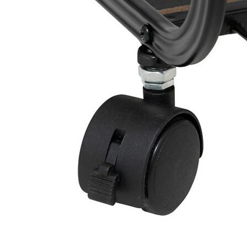 Regał industrialny na kółkach Glamm 2-poziomowy metalowy do salonu i sypialni 5five