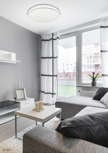 Plafon sufitowy LED Jasper 49 cm biały nowoczesny do salonu, sypialni, kuchni CANDELLUX