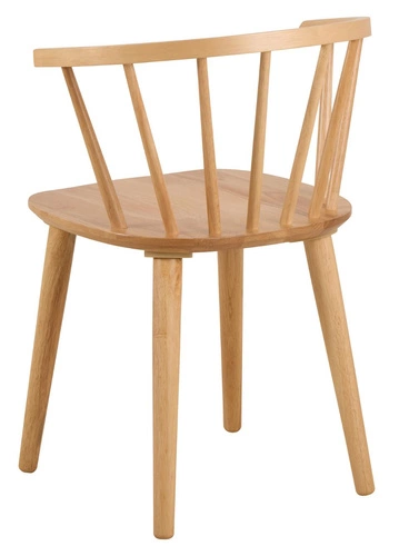 Krzesło drewniane Ida Actona do jadalni i kuchni skandynawskie z podłokietnikami naturalne