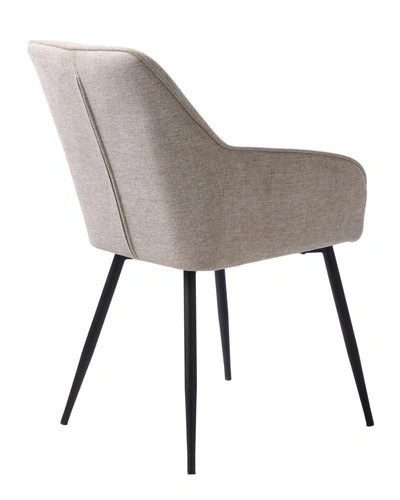 Krzesło Nolan pikowane piaskowe/ czarne