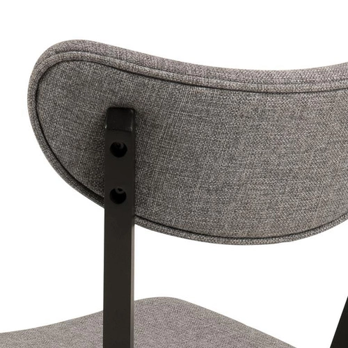 Krzesło drewniane Roxby tapicerowane szare do jadalni i salonu nowoczesne Actona