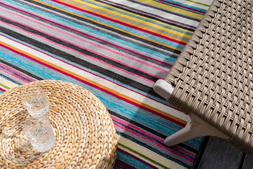 Dywan zewnętrzny nowoczesny La Vida 250x350 multikolor geometryczny na taras i balkon łatwoczyszczący