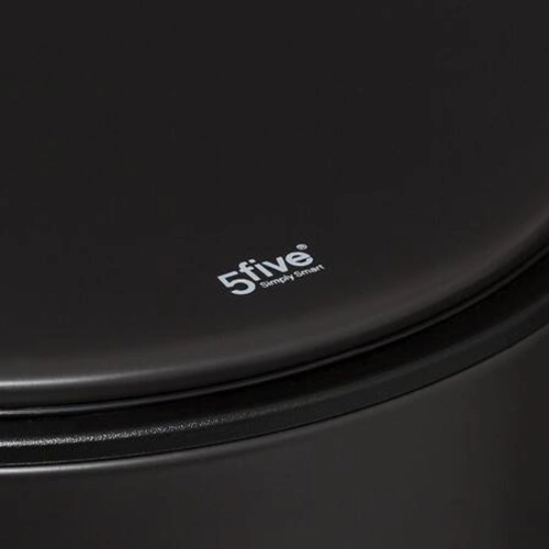 Kosz na śmieci do kuchni Delta 30l czarny nowoczesny z pedałem filtr węglowy 5five