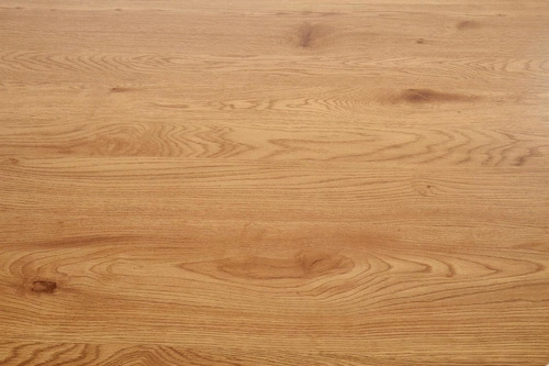 Stół okrągły do jadalni Perol 120 cm nowoczesny loft dąb złoty czarne nogi Intesi