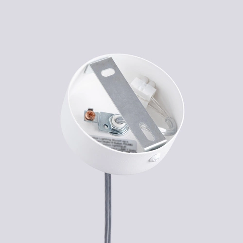 Nowoczesna biała lampa wisząca LIRO 1 metalowa do salonu i kuchni SOLLUX