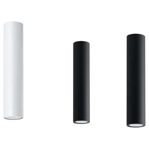 Plafon sufitowy biały nowoczesny metalowy Lagos 30 do salonu kuchni i sypialni Sollux