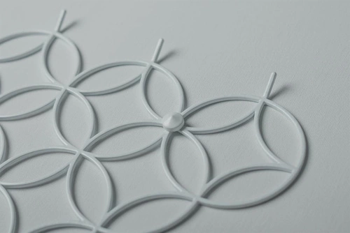 Holo S POLYHEDRA nowoczesny biały wieszak ścienny do przedpokoju metalowy 37 cm