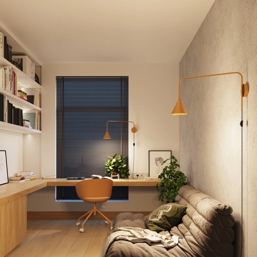 Kinkiet ścienny NOX złoty nowoczesny metalowy do sypialni i salonu SOLLUX LIGHTING 61 cm