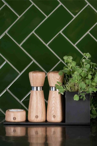 Crush Grind Kyoto drewniany młynek do soli i pieprzu 17cm skandynawski dąb