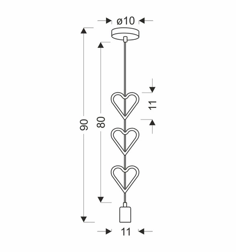 Lampa wisząca Single hhh 1x20W E27 iq  kids niebieski