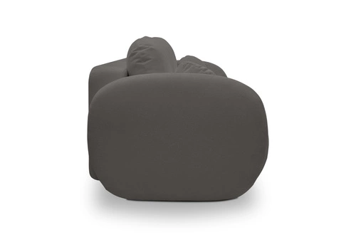 Sofa rozkładana Salby antracytowa 3 osobowa z funkcją spania i pojemnikiem do salonu