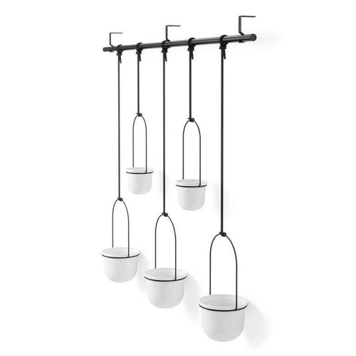 Kwietnik wiszący Triflora Umbra nowoczesny zestaw doniczek na zioła do domu 95 cm