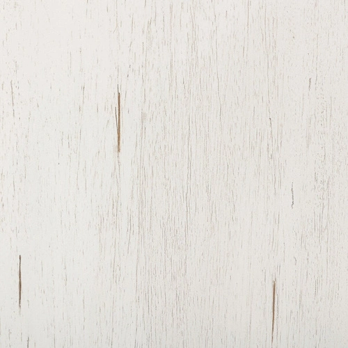 Komoda biała Olbia 110 cm prowansalska z naturalnym blatem drewnianym do salonu Atmosphera