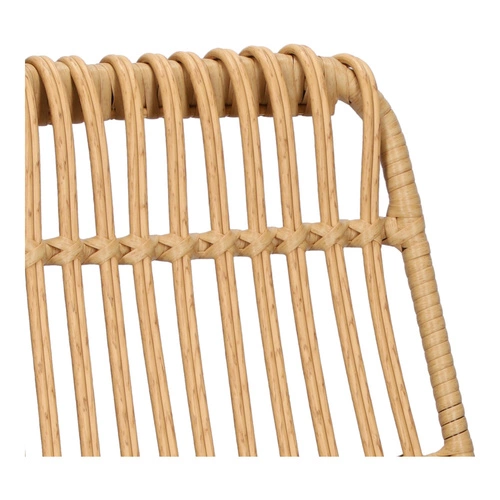 Zestaw 4 krzeseł ogrodowych Surabaya technorattan boho do jadalni i na taras naturalne Intesi