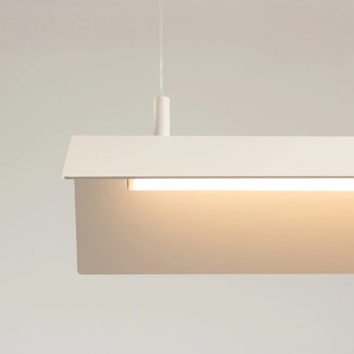 Lampa wisząca LED ELVA beżowa nowoczesna regulowana do salonu i jadalni nad stół