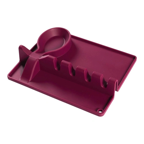 Uchwyt na przybory kuchenne silikonowy    bordowy