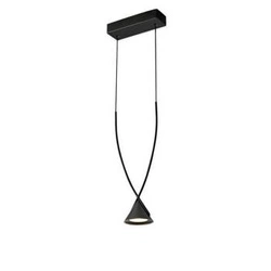 Lampa wisząca LED MIA czarna regulowana do kuchni i salonu 15,5 cm Step into Design