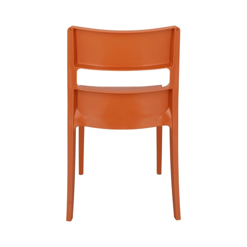 Krzesło ogrodowe z tworzywa sztaplowane Sai SCAB Design pomarańczowe do ogrodu i sali bankietowej