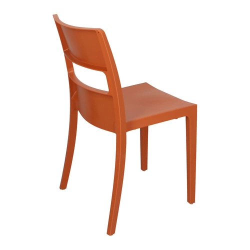 Krzesło ogrodowe z tworzywa sztaplowane Sai SCAB Design pomarańczowe do ogrodu i sali bankietowej