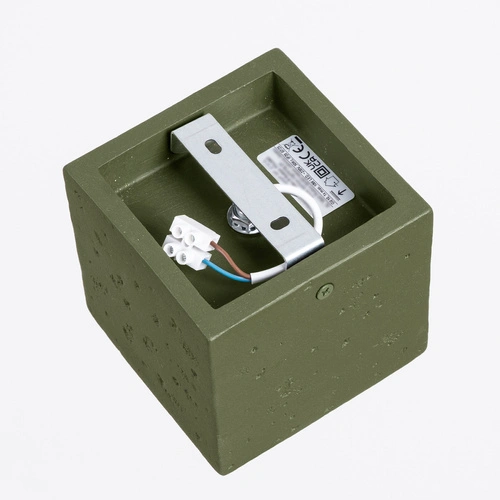 Plafon kwadratowy QUAD beton zielona oliwka industrialny do kuchni i salonu 10 cm