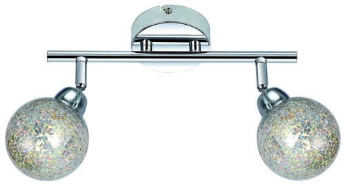 Lampa sufitowa LED Kaleidoscope chrom nowoczesna regulowana do salonu i sypialni 30cm