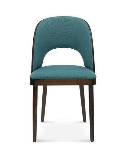 Krzesło tapicerowane Fameg Amada personalizowane do jadalni nowoczesne drewniane muszelka