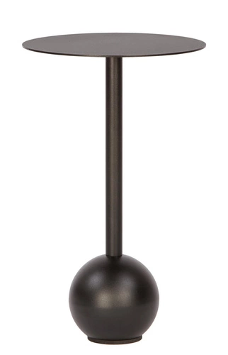 Stolik kawowy okrągły metalowy czarny Boll 30 cm nowoczesny loft do salonu NORDIFRA