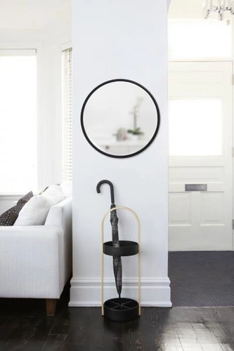 Lustro 61cm Hub czarne okrągłe