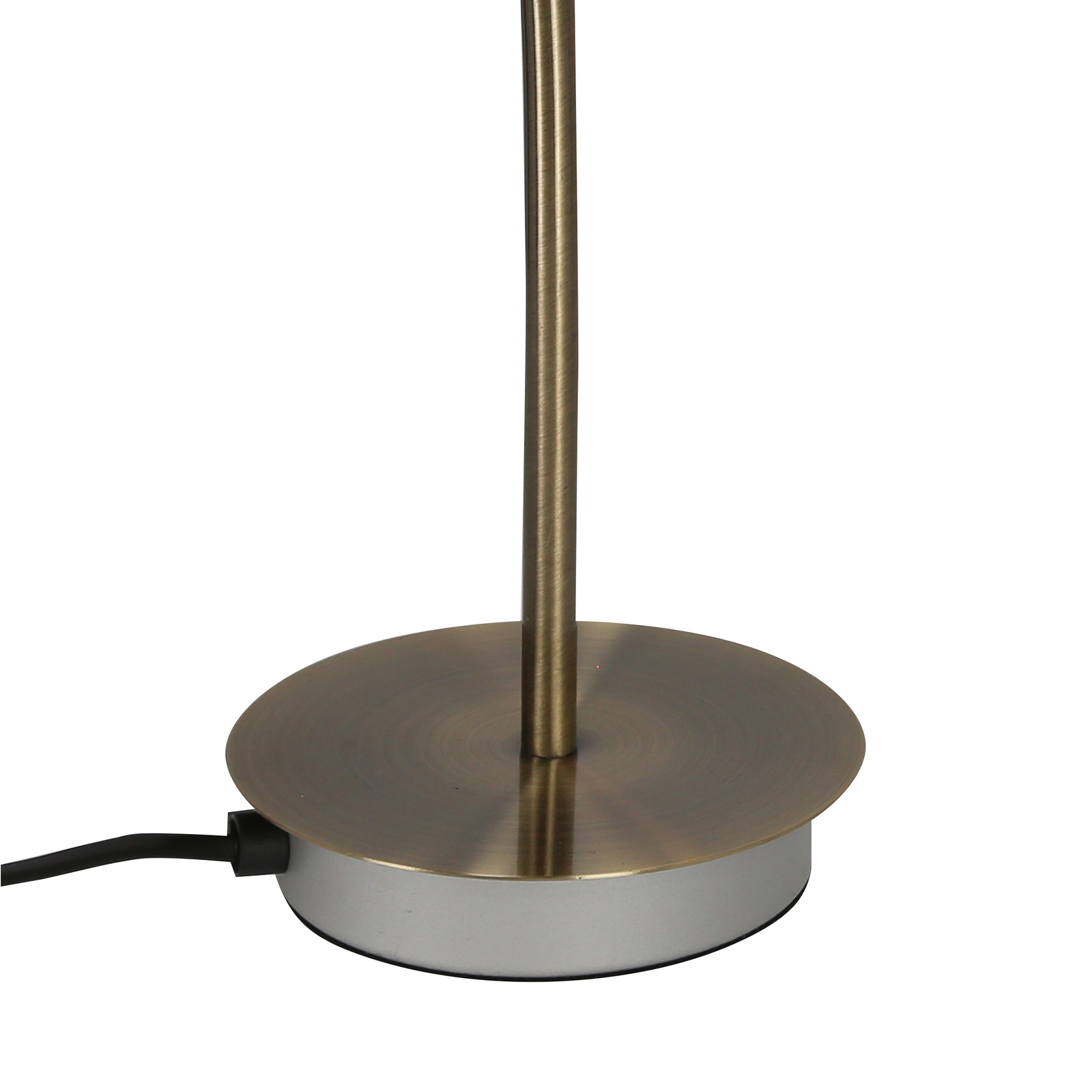 Kroton nowoczesna lampa stołowa z regulowanym kloszem do sypialni i salonu szkło patyna