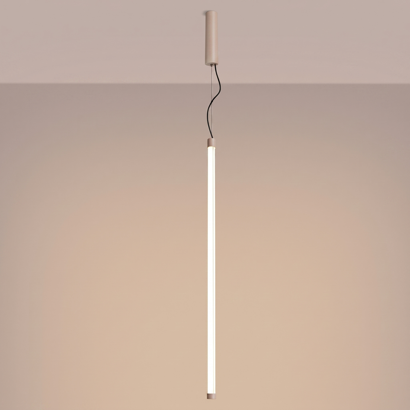 Lampa wisząca TRANG 100 LED taupe regulowana nad wyspę do kuchni