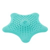 Sitko do zlewu i wanny Umbra Starfish turkusowe gumowe nowoczesne do łazienki 16 cm